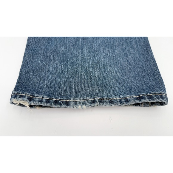 Ariat Jeans Mens 40 Blue M5 Straight Fit Straight Leg Denim Distressed - Picture 8 of 16